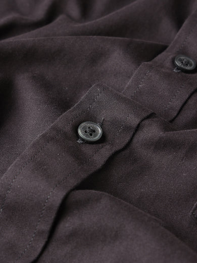 Dockers Men's Black Oxford Button-Down Half Sleeve Shirt