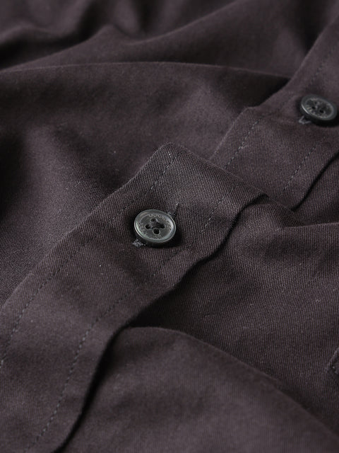 Dockers Men's Black Oxford Button-Down Half Sleeve Shirt