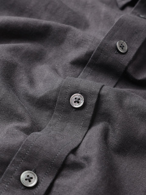 Dockers Men's Black Striped Button-Down Full Sleeve Shirt