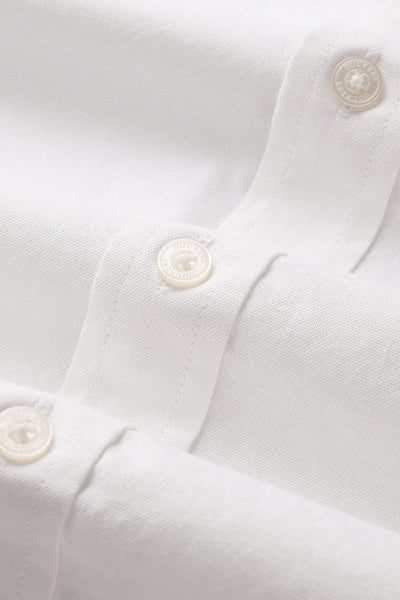 Dockers Men's Plus Size White Oxford Band Collar Shirt