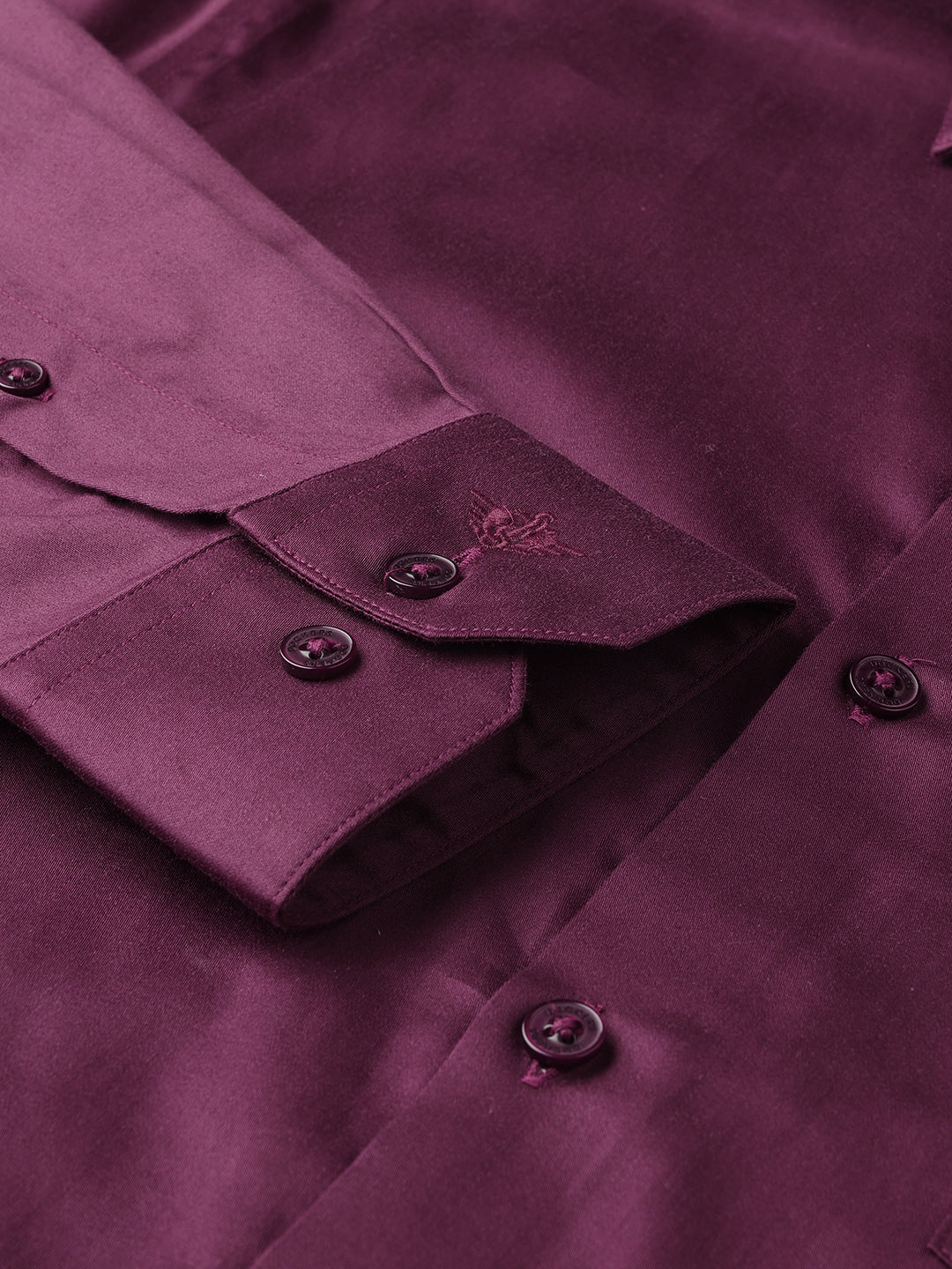 Dockers Men's Maroon Semi-Formal Cotton Shirt – Full Sleeve