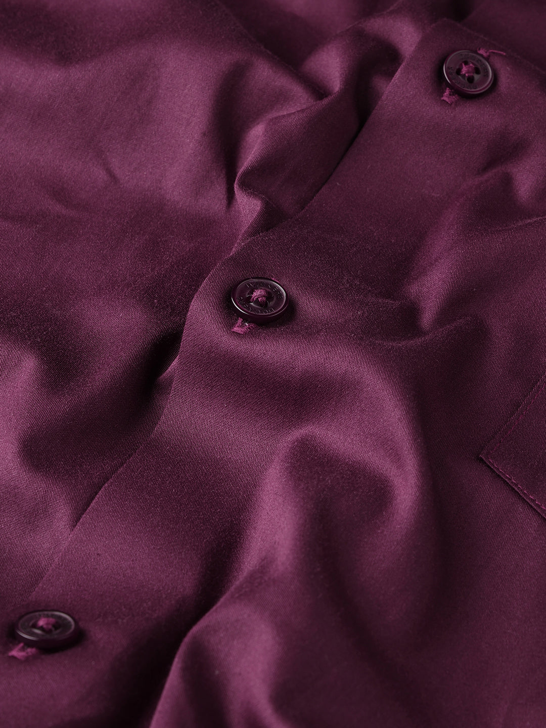 Dockers Men's Maroon Solid Cotton Formal Shirt – Full Sleeve