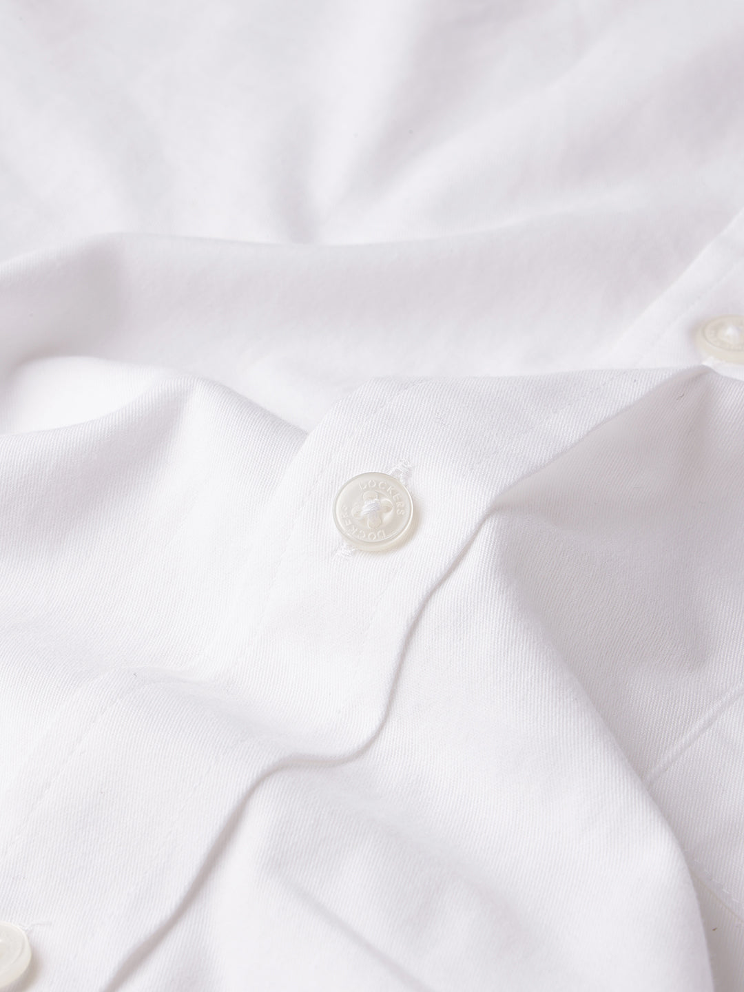 Dockers Men's White Oxford Button-Down Half Sleeve Shirt