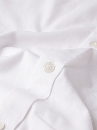 Dockers Men's White Oxford Button-Down Half Sleeve Shirt