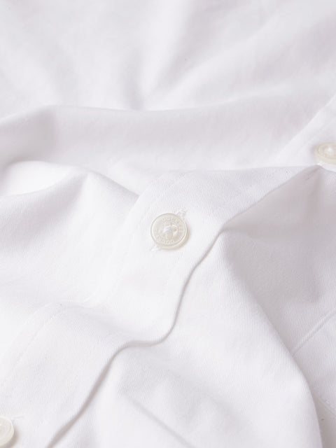 Dockers Men's White Oxford Button-Down Half Sleeve Shirt